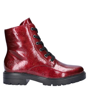 lak veterboots rood