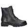 Remonte gevoerde leren veterboots zwart