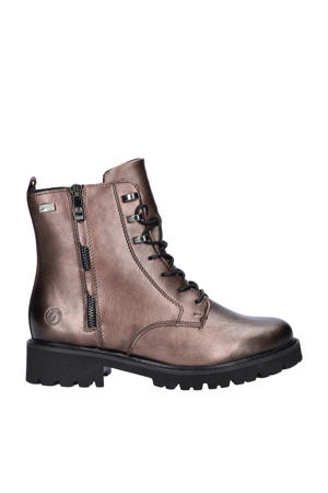 gevoerde leren veterboots brons