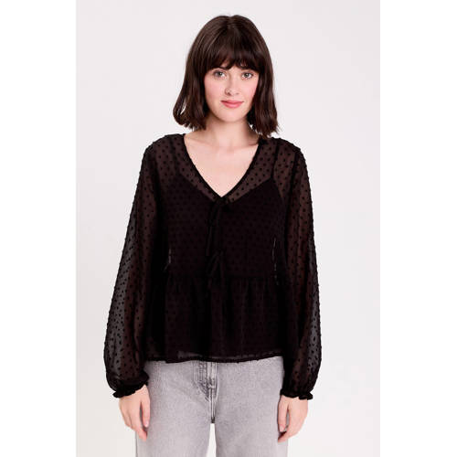 Cache Cache blouse met stippen zwart afbeelding
