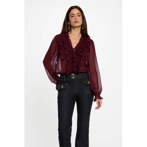 Morgan blouse donkerrood afbeelding