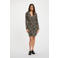 Morgan korte jurk met zebraprint ecru