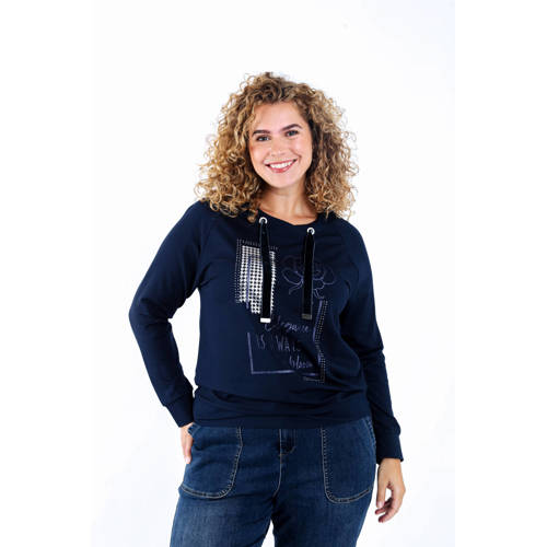 Paprika pullover donkerblauw afbeelding