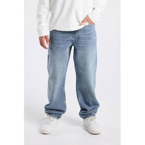 America Today waist loose fit jeans light blue denim afbeelding