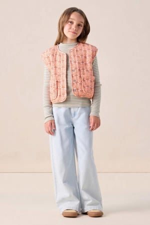wide leg jeans light blue denim