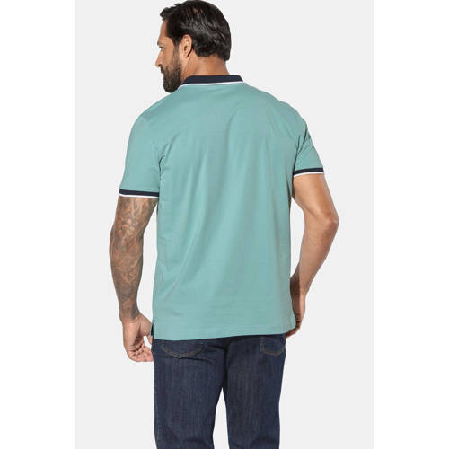 Jan Vanderstorm +FIT Collectie polo Plus Size MORKLUND blauw - (set van 2) afbeelding