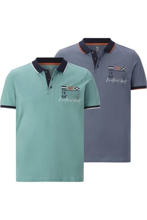 +FIT Collectie polo Plus Size MORKLUND blauw - (set van 2)