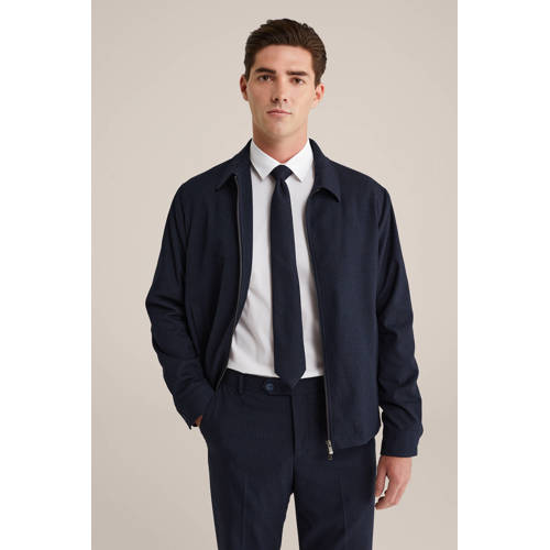 WE Fashion stropdas donkerblauw afbeelding