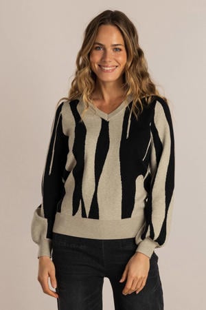gebreide trui beige