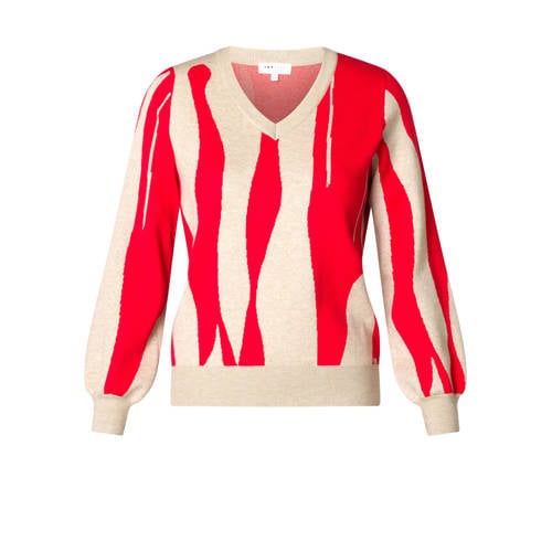 Ivy Beau gebreide trui beige afbeelding