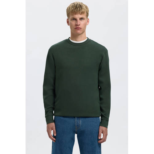 SELECTED HOMME sweater donkergroen afbeelding
