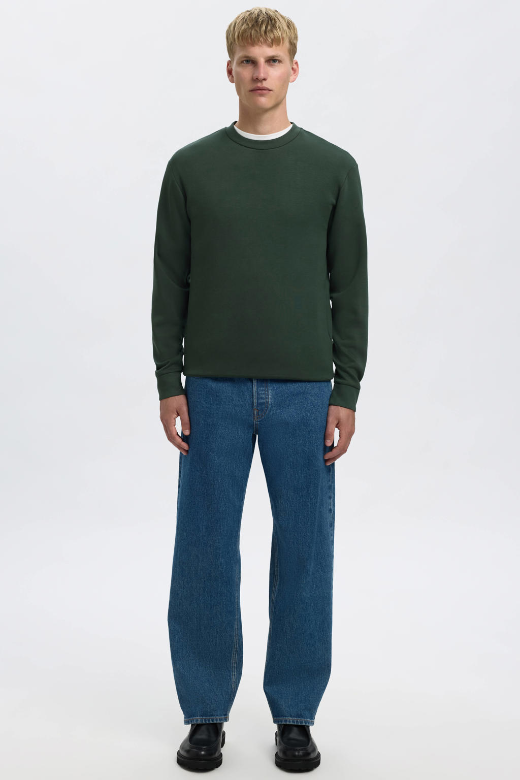 Selected sweater donkergroen