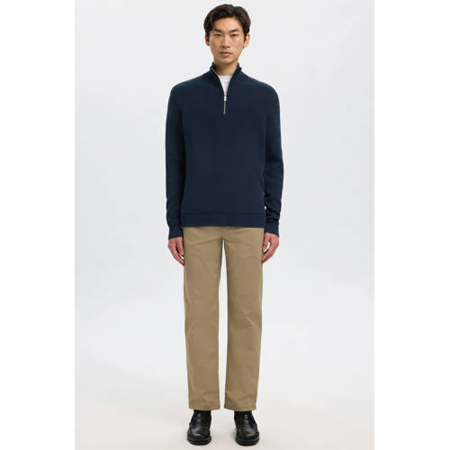 SELECTED HOMME gebreide trui donkerblauw afbeelding