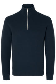 thumbnail: Selected gebreide trui donkerblauw