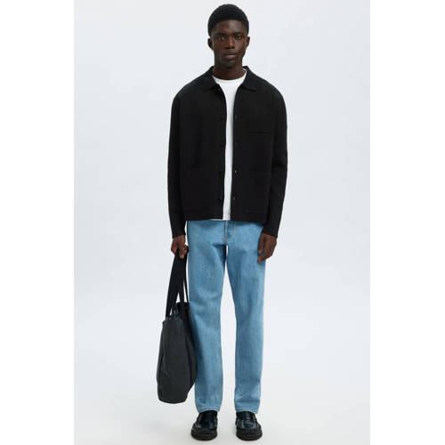 SELECTED HOMME cardigan gebreid zwart afbeelding