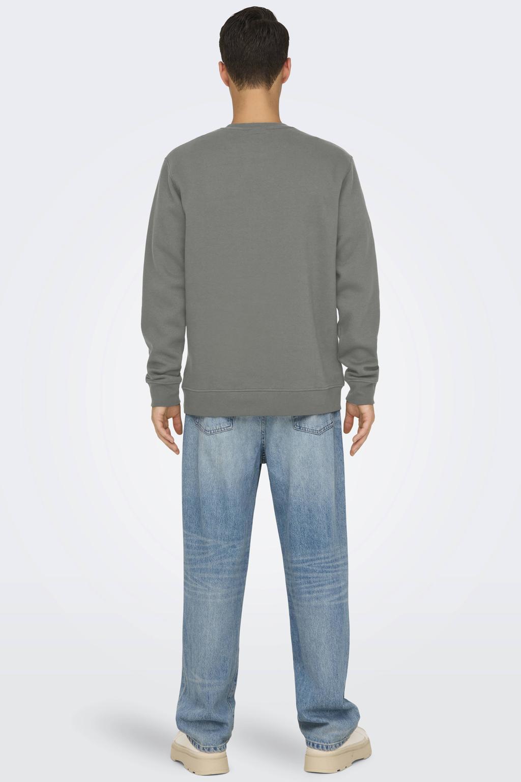 ONLY & SONS sweater grijsgroen