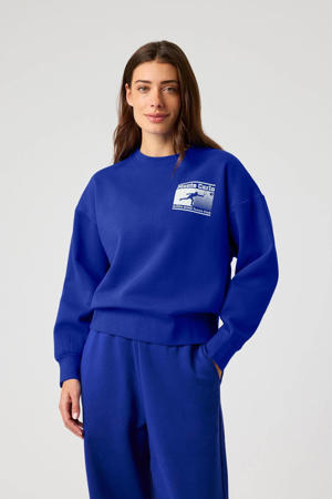 sweater kobaltblauw