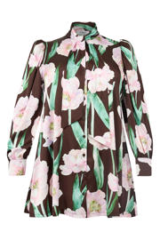 thumbnail: YOEK satijnen blouse bruin