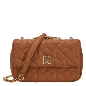 schoudertas Ann Quilted cognac