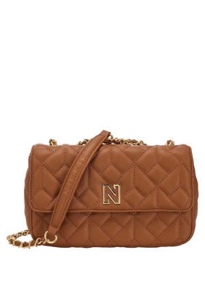 schoudertas Ann Quilted cognac