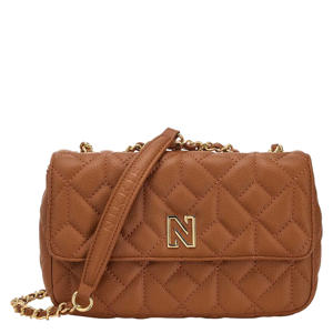 schoudertas Ann Quilted cognac