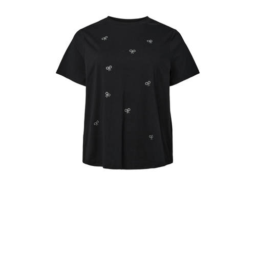 PIECES Curve T-shirt zwart afbeelding