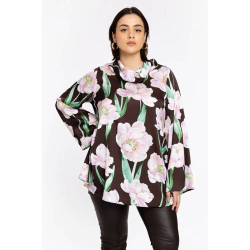 YOEK tuniek bruin – bruin/roze/groen