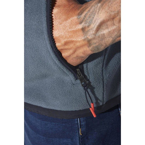 Jan Vanderstorm +FIT Collectie bodywarmer FINNSEN Plus Size grijs afbeelding