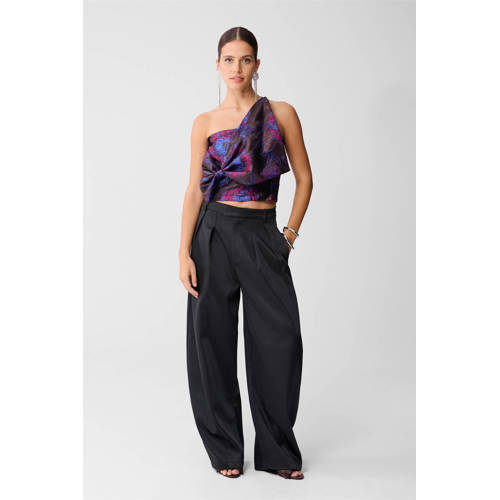 Shoeby top paars met lurex afbeelding