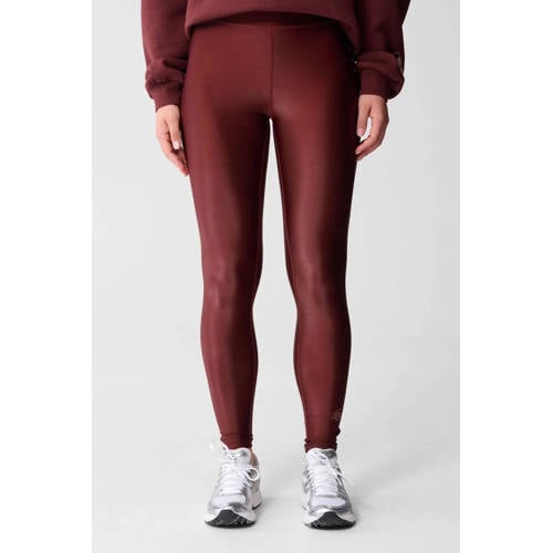 Shoeby high waist legging LM-SB SHINY donkerrood afbeelding