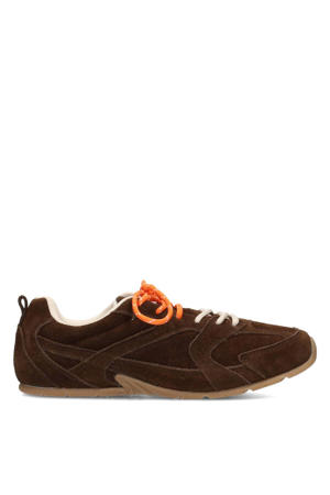 Jenn suède sneakers donkerbruin
