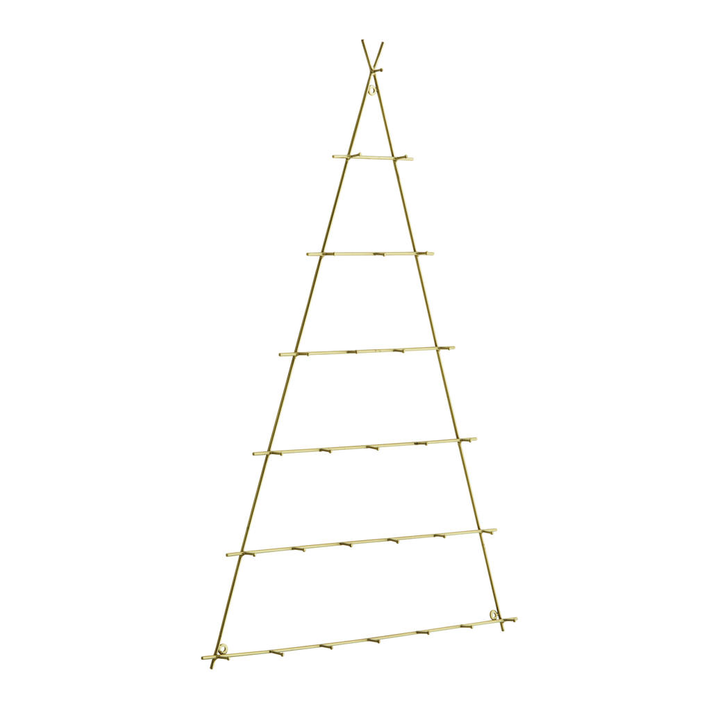 Madam Stoltz kerstboomdisplay metaal bronskleur