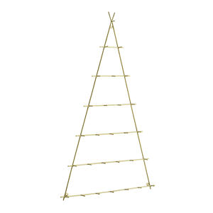 kerstboomdisplay metaal bronskleur