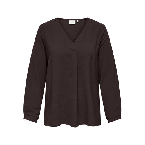 ONLY CARMAKOMA blousetop zwart afbeelding