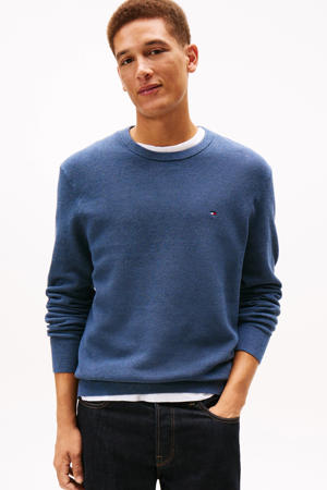 pullover met textuur blauw
