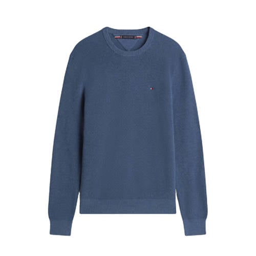 Tommy Hilfiger pullover met textuur blauw afbeelding