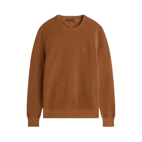 Tommy Hilfiger pullover met textuur bruin afbeelding