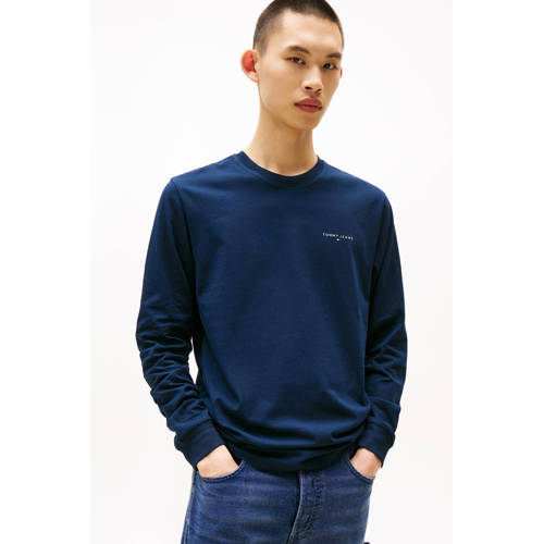 Tommy Jeans longsleeve donkerblauw afbeelding