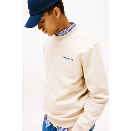 Tommy Jeans sweater ecru afbeelding