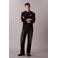 CALVIN KLEIN JEANS longsleeve met ingebreid patroon blauw