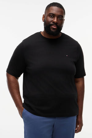 regular T-shirt zwart