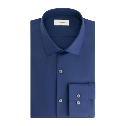 Calvin Klein Slim zakelijk overhemd donkerblauw afbeelding