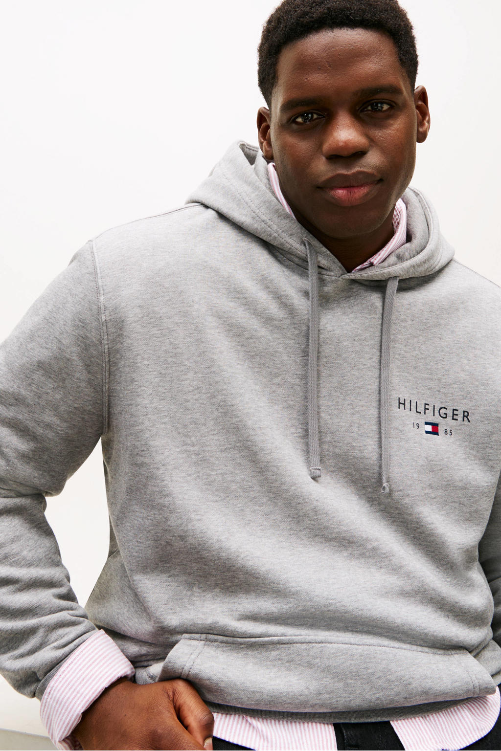 Tommy Hilfiger Big & Tall hoodie Plus Size grijs