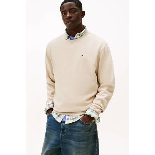 Tommy Jeans sweater ecru afbeelding
