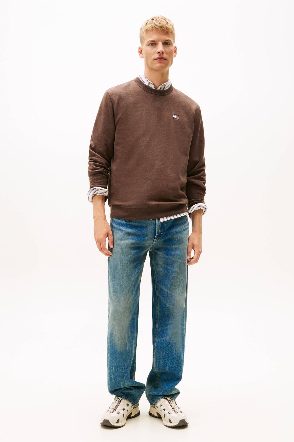 Tommy Jeans sweater donkerbruin