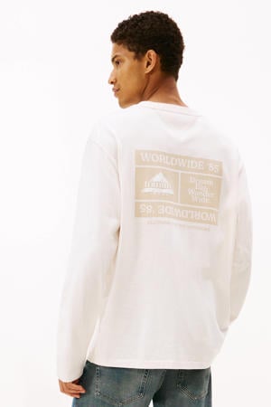 longsleeve met backprint ecru