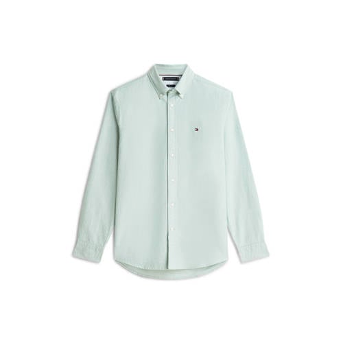 Tommy Hilfiger regular casual overhemd lichtgroen afbeelding