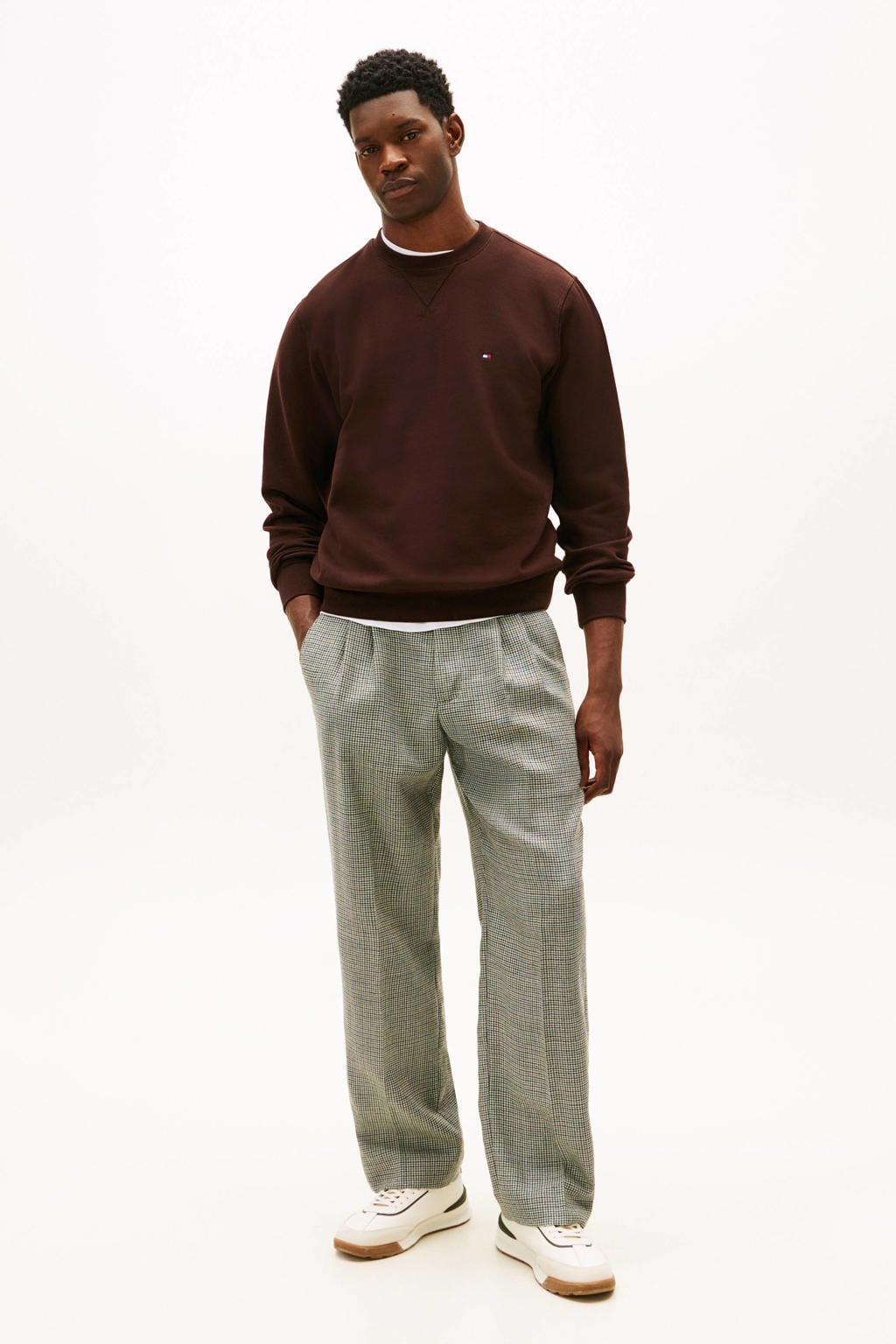 Tommy Hilfiger sweater donkerbruin