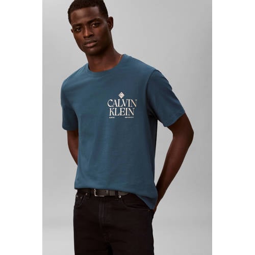 CALVIN KLEIN JEANS Oversized T-shirt met backprint blauw afbeelding