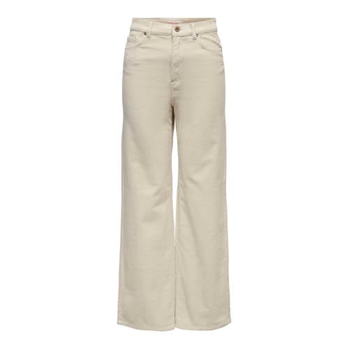 ONLY CARMAKOMA high waist flared jeans beige afbeelding